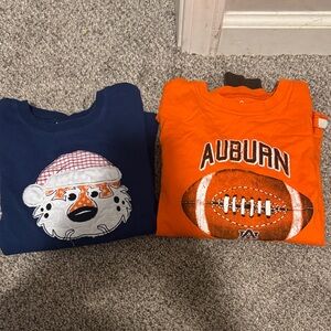 Auburn Kids' Long Sleeve Orange and Blue Tees